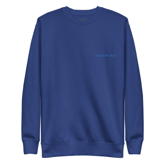 The Monochrome Crewneck - Blue