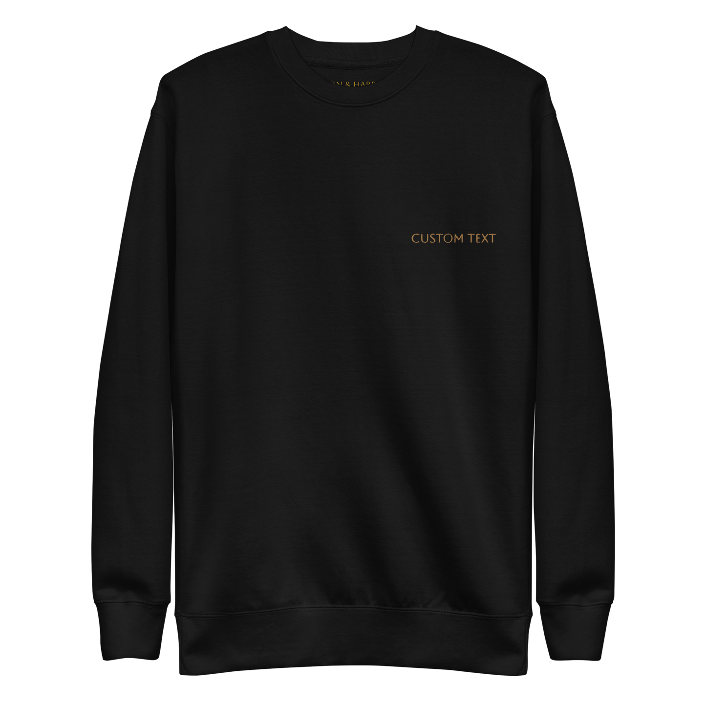 ★【BLACKBLOND】★BBD Sprayed Custom Pigment Crewnec.k★ The Crewneck - Black – Bon & Harps